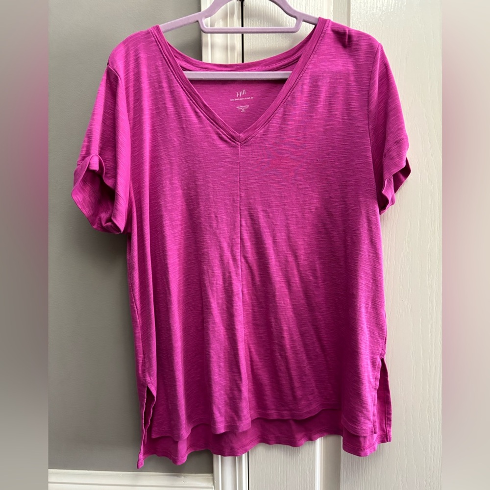 Women’s J.Jill pima short sleeve v-neck tee